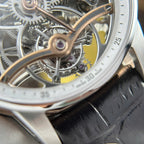 Audemars Piguet 26600 Tourbillon Openworked Watch Leather Strap 41mm