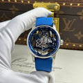 Audemars Piguet 26600 Tourbillon Openworked Watch Blue 41mm