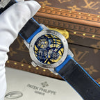 Audemars Piguet 26600 Tourbillon Openworked Watch Blue 41mm
