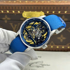 Audemars Piguet 26600 Tourbillon Openworked Watch Blue 41mm