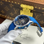 Audemars Piguet 26600 Tourbillon Openworked Watch Blue 41mm