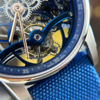 Audemars Piguet 26600 Tourbillon Openworked Watch Blue 41mm