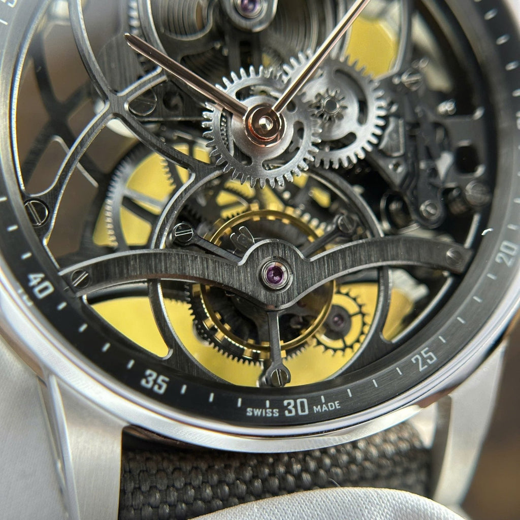 Audemars Piguet 26600 Tourbillon Openworked Watch Gray 41mm