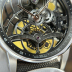 Audemars Piguet 26600 Tourbillon Openworked Watch Gray 41mm