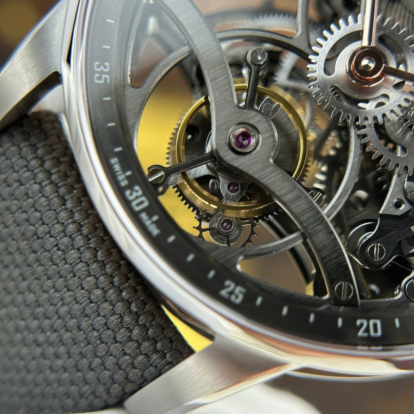 Audemars Piguet 26600 Tourbillon Openworked Watch Gray 41mm