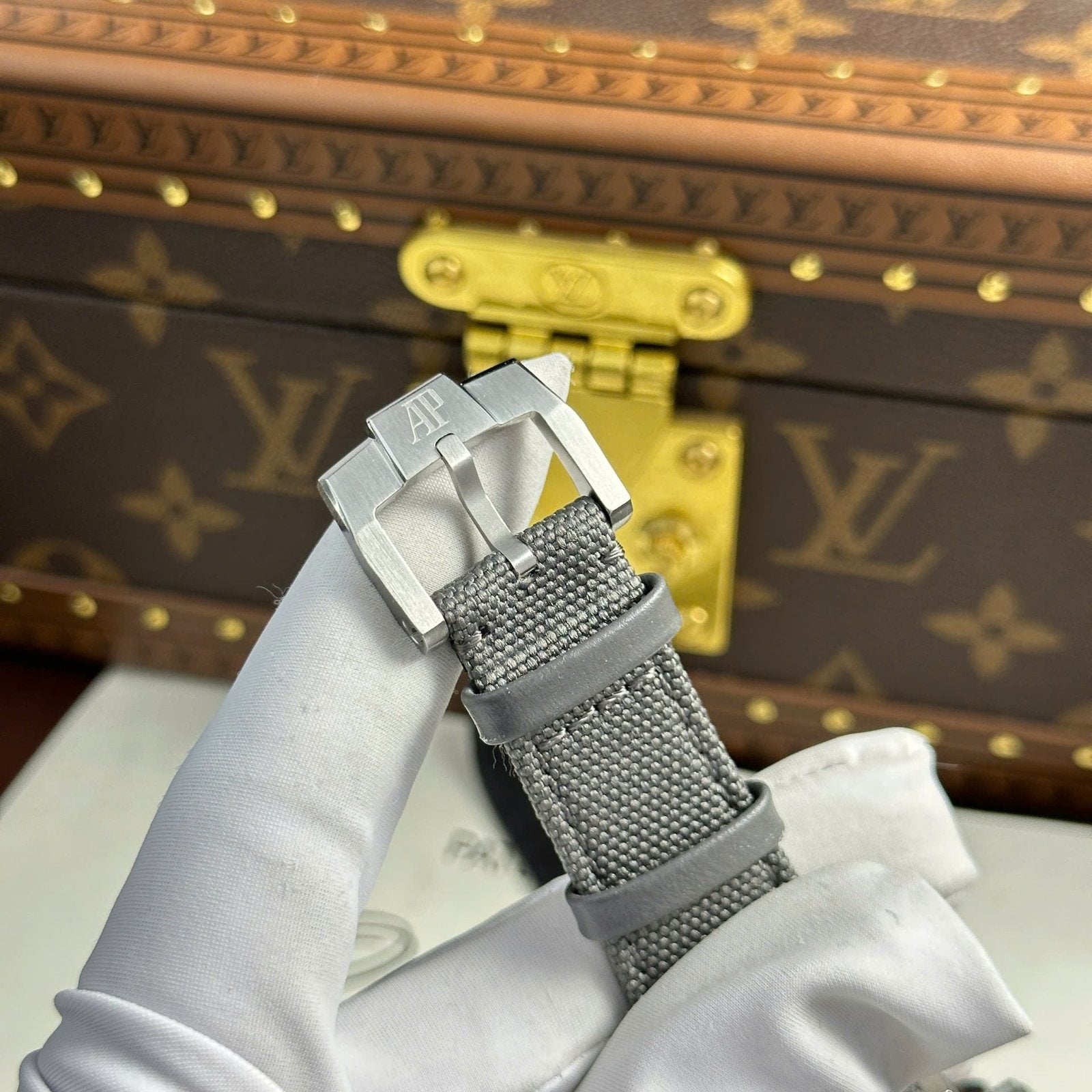 Audemars Piguet 26600 Tourbillon Openworked Watch Gray 41mm