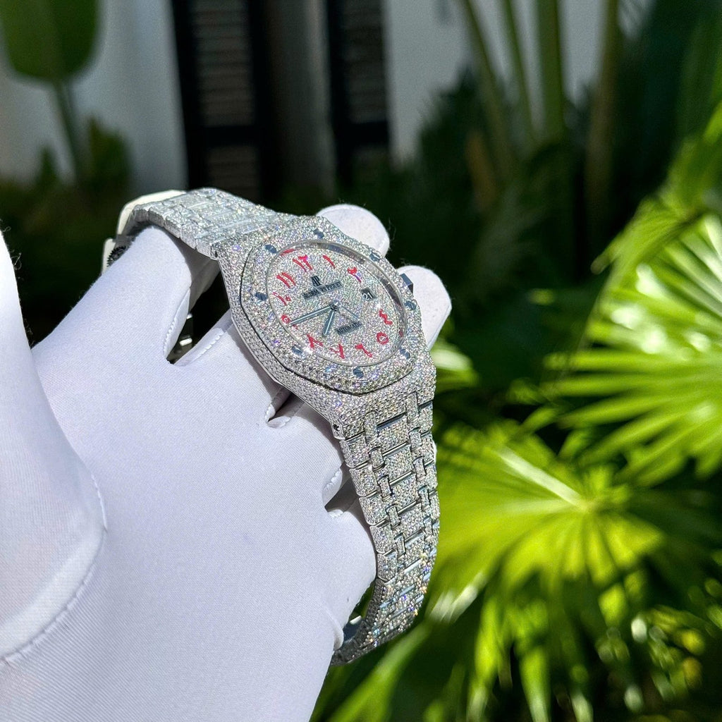 Audemars Piguet Watch Diamonds Moissanite 41mm