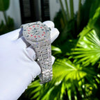 Audemars Piguet Watch Diamonds Moissanite 41mm