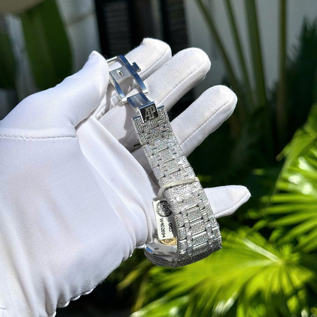 Audemars Piguet Watch Diamonds Moissanite 41mm
