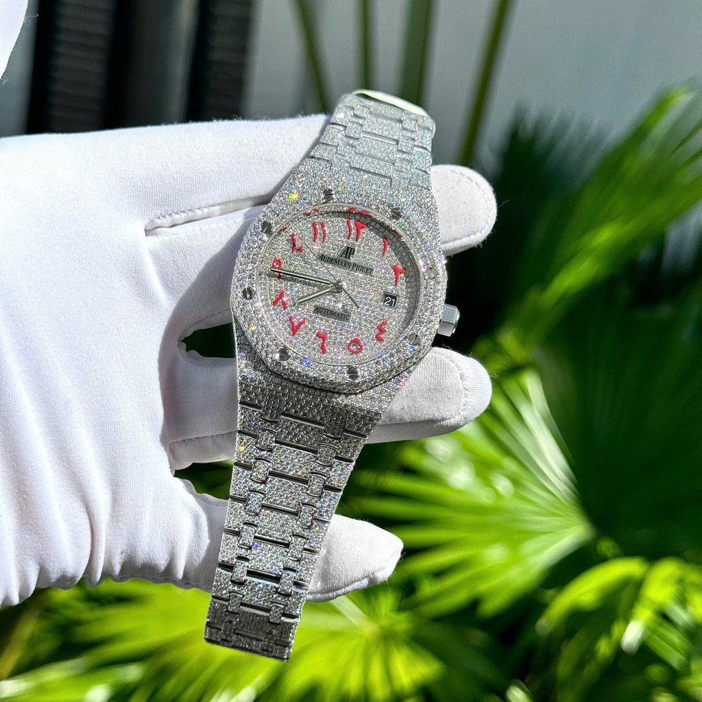 Audemars Piguet Watch Diamonds Moissanite 41mm