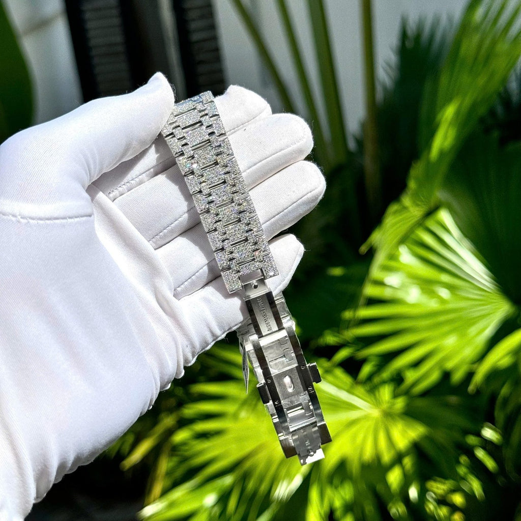 Audemars Piguet Watch Diamonds Moissanite 41mm