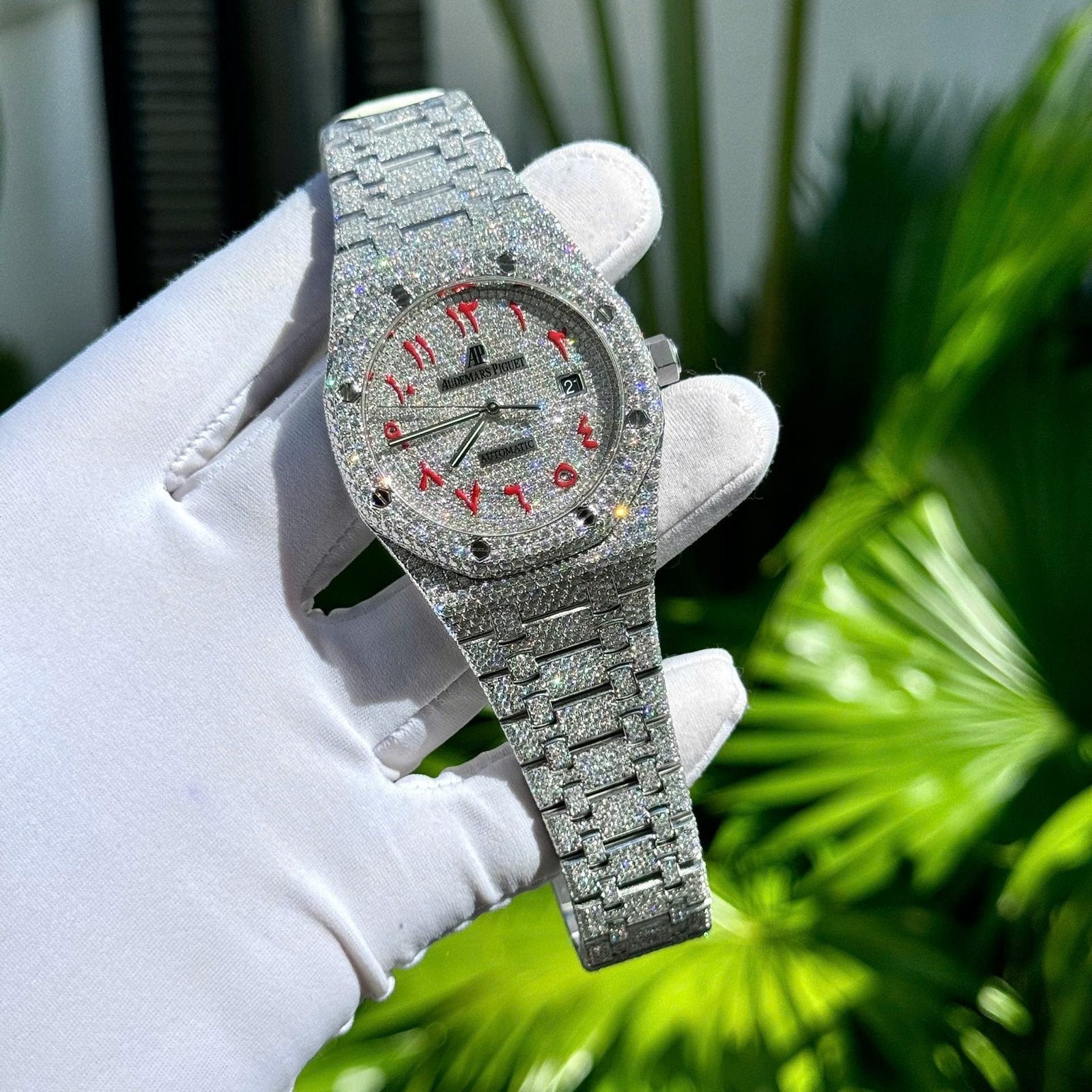 Audemars Piguet Watch Diamonds Moissanite 41mm