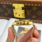 Audemars Piguet Watch Royal Oak Chronograph Frosted Gold 26240 Yellow Dial 41mm
