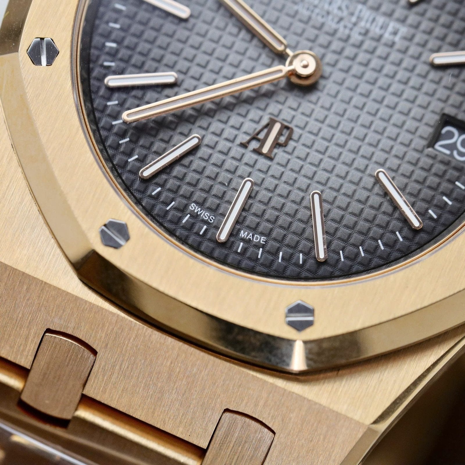 Audemars Piguet Watch Royal Oak Jumbo 16202OR Gold Wrapped 39mm