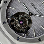 Audemars Piguet Watch Royal Oak Tourbillon Gray Dial Metal Wire 41mm
