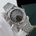 Audemars Piguet Watch Royal Oak Tourbillon Gray Dial Metal Wire 41mm