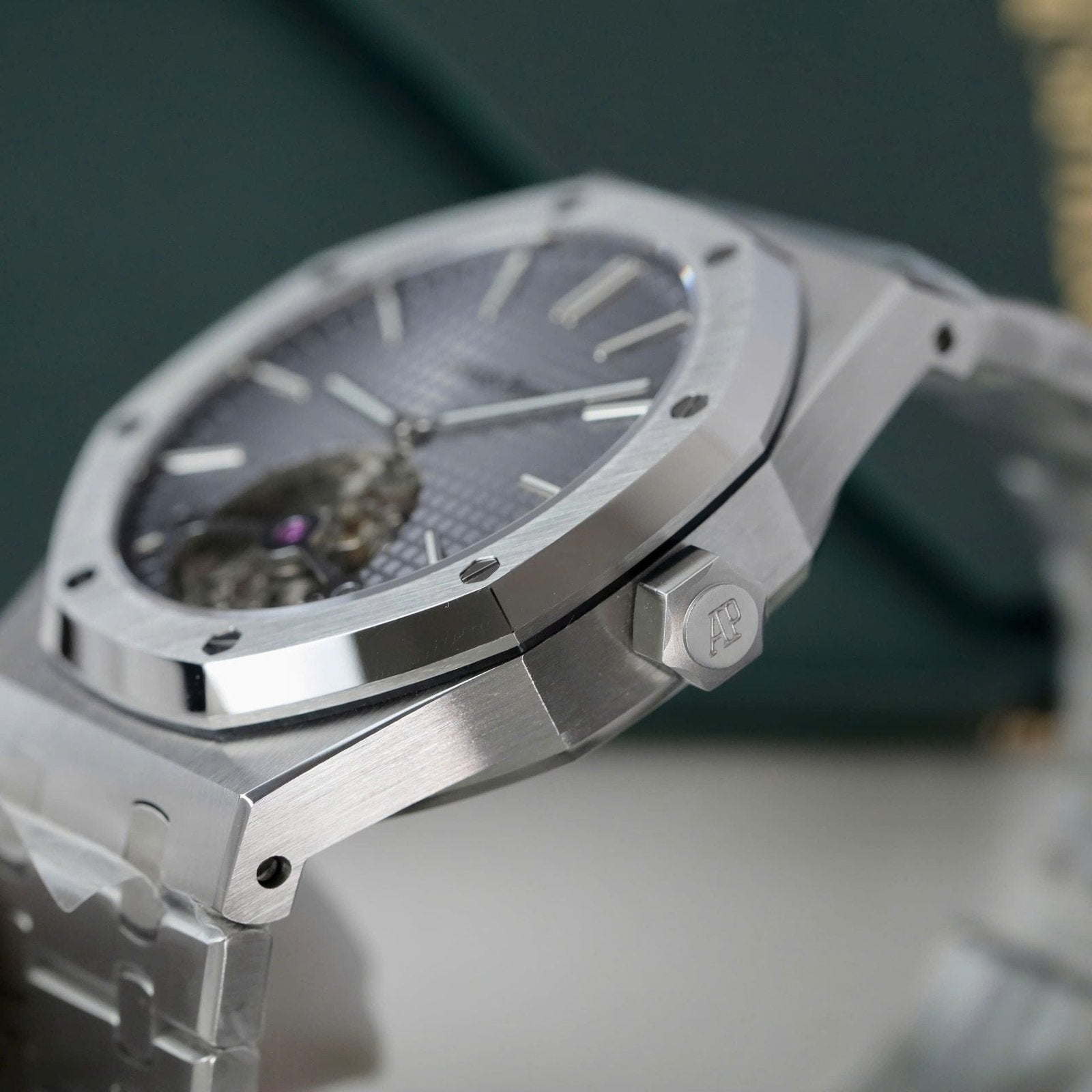 Audemars Piguet Watch Royal Oak Tourbillon Gray Dial Metal Wire 41mm