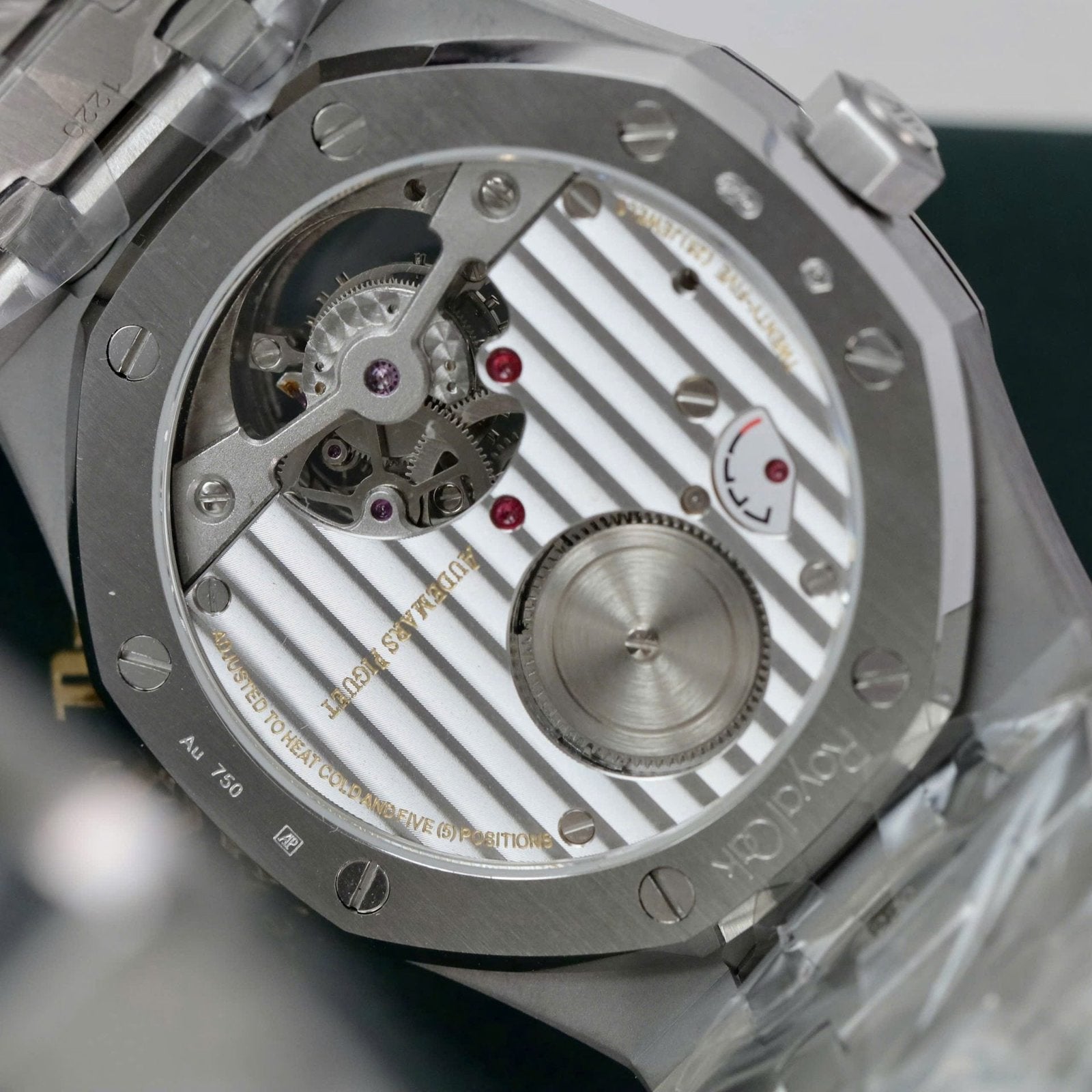 Audemars Piguet Watch Royal Oak Tourbillon Gray Dial Metal Wire 41mm