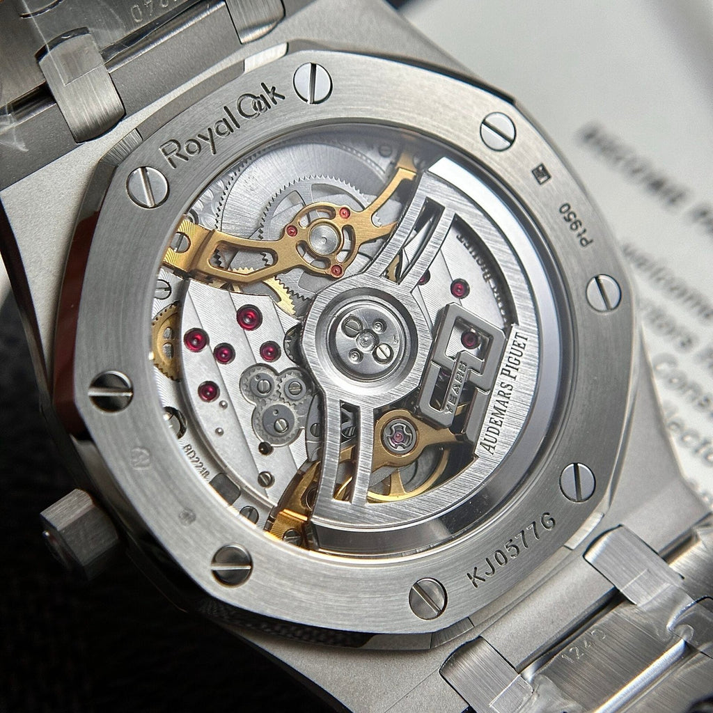 Audemars Piguet Royal Oak Jumbo 16202ST Watch Green Dial 39mm