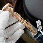 Audemars Piguet 15510R Royal Oak 50th Anniversary Dial Blue Watch 18K Gold Wrapped 41mm