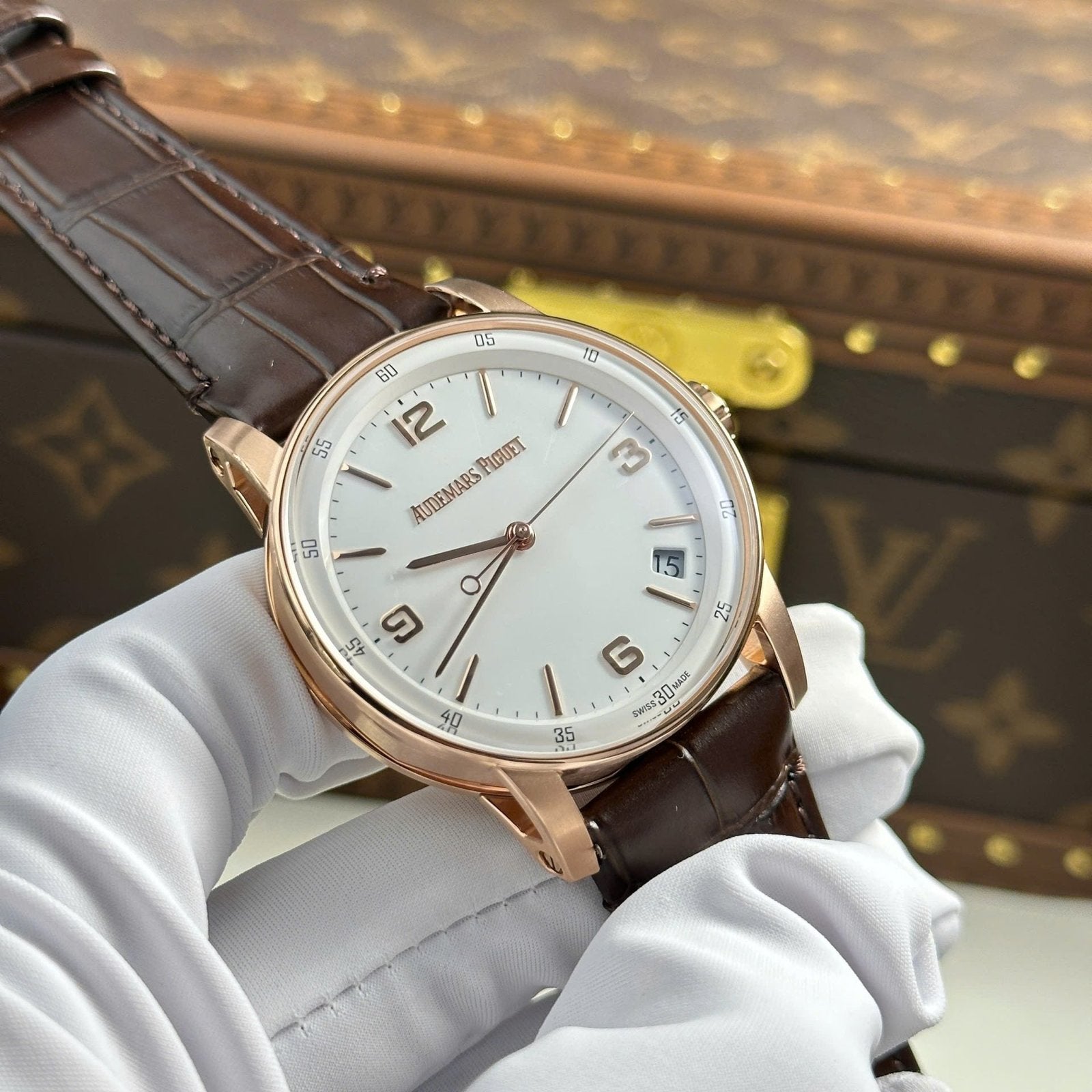 Audemars Piguet Watch Code 11.59 Selfwinding 15210OR White Dial 41mm
