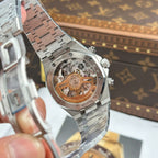 Audemars Piguet Watch Royal Oak Chronograph Frosted Gold 26240 Gray Dial 41mm