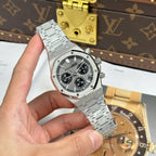 Audemars Piguet Watch Royal Oak Chronograph Frosted Gold 26240 Gray Dial 41mm