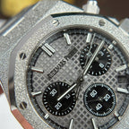 Audemars Piguet Watch Royal Oak Chronograph Frosted Gold 26240 Gray Dial 41mm