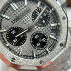 Audemars Piguet Watch Royal Oak Chronograph Frosted Gold 26240 Gray Dial 41mm