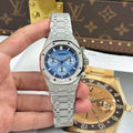Audemars Piguet Watch Royal Oak Chronograph Frosted Gold 26240 Blue Dial 41mm