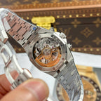 Audemars Piguet Watch Royal Oak Chronograph Frosted Gold 26240 Blue Dial 41mm