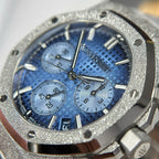 Audemars Piguet Watch Royal Oak Chronograph Frosted Gold 26240 Blue Dial 41mm