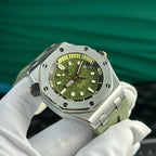 Audemars Piguet Watch Royal Oak Offshore 15720ST Green 42mm