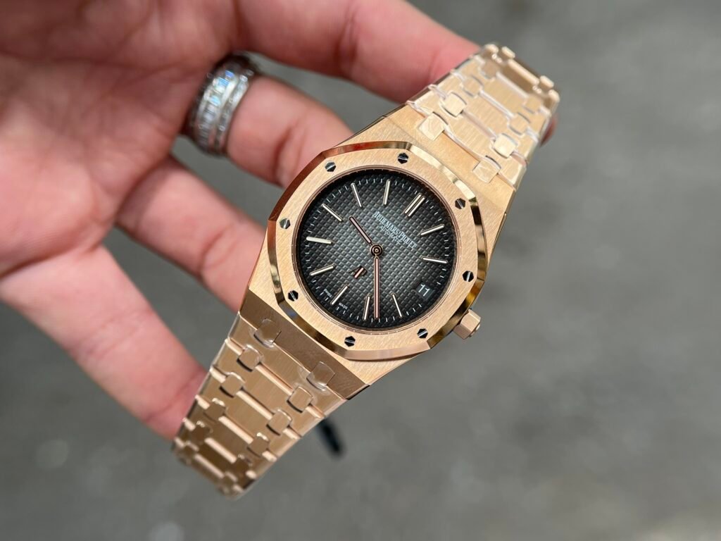 Audemars Piguet Watch Royal Oak 15202OR Jumbo Gray Dial 39mm