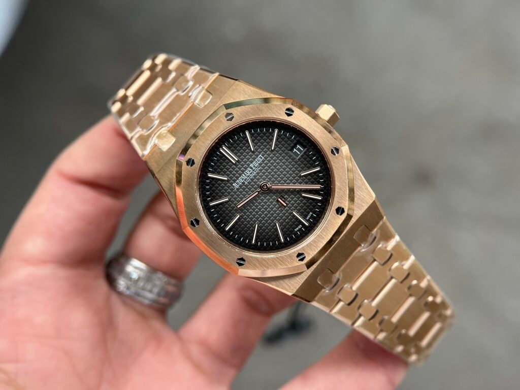 Audemars Piguet Watch Royal Oak 15202OR Jumbo Gray Dial 39mm