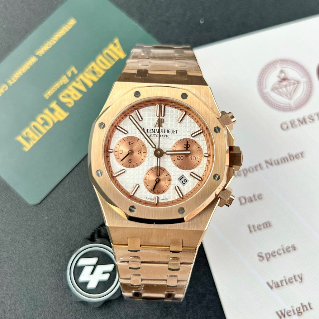 Audemars Piguet Watch Royal Oak 26331OR White Dial 41mm