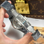 Audemars Piguet Watch Royal Oak Chronograph 26240 Black Ceramic Charcoal Blue Dial 41mm