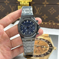 Audemars Piguet Watch Royal Oak Chronograph 26240 Black Ceramic Charcoal Blue Dial 41mm