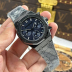 Audemars Piguet Watch Royal Oak Chronograph 26240 Black Ceramic Charcoal Blue Dial 41mm