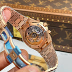 Audemars Piguet Watch Royal Oak Chronograph Frosted Gold 26240 Blue Dial 41mm