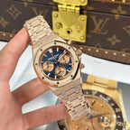 Audemars Piguet Watch Royal Oak Chronograph Frosted Gold 26240 Blue Dial 41mm