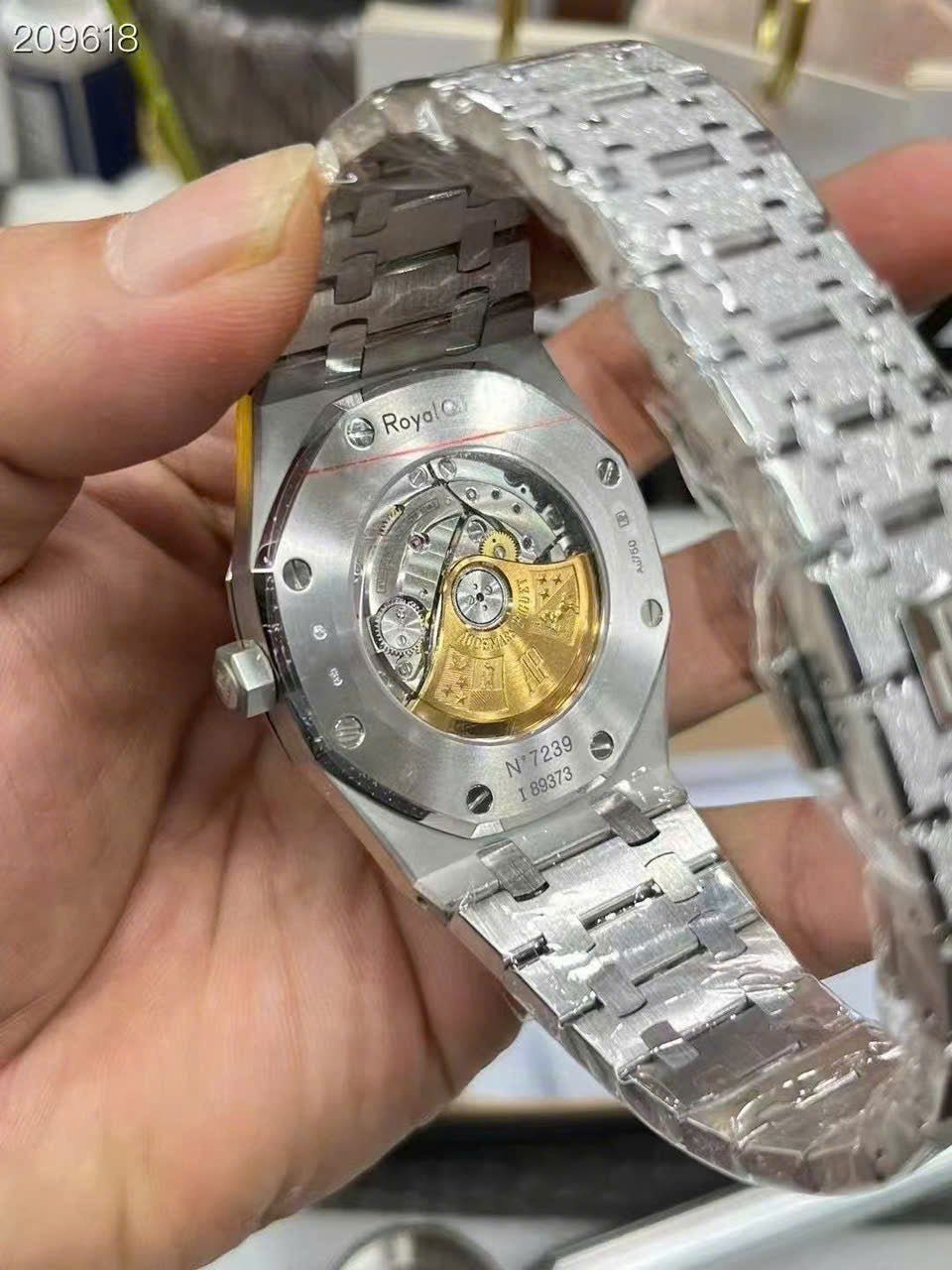 Audemars Piguet Watch Royal Oak Frosted Gold 15410 White Dial 41mm