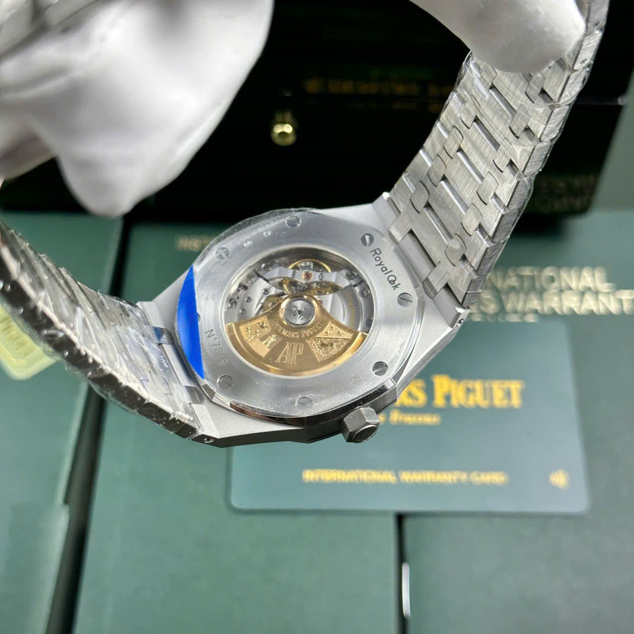 Audemars Piguet Watch Royal Oak Frosted Gold 15410BC Dial Black 41mm