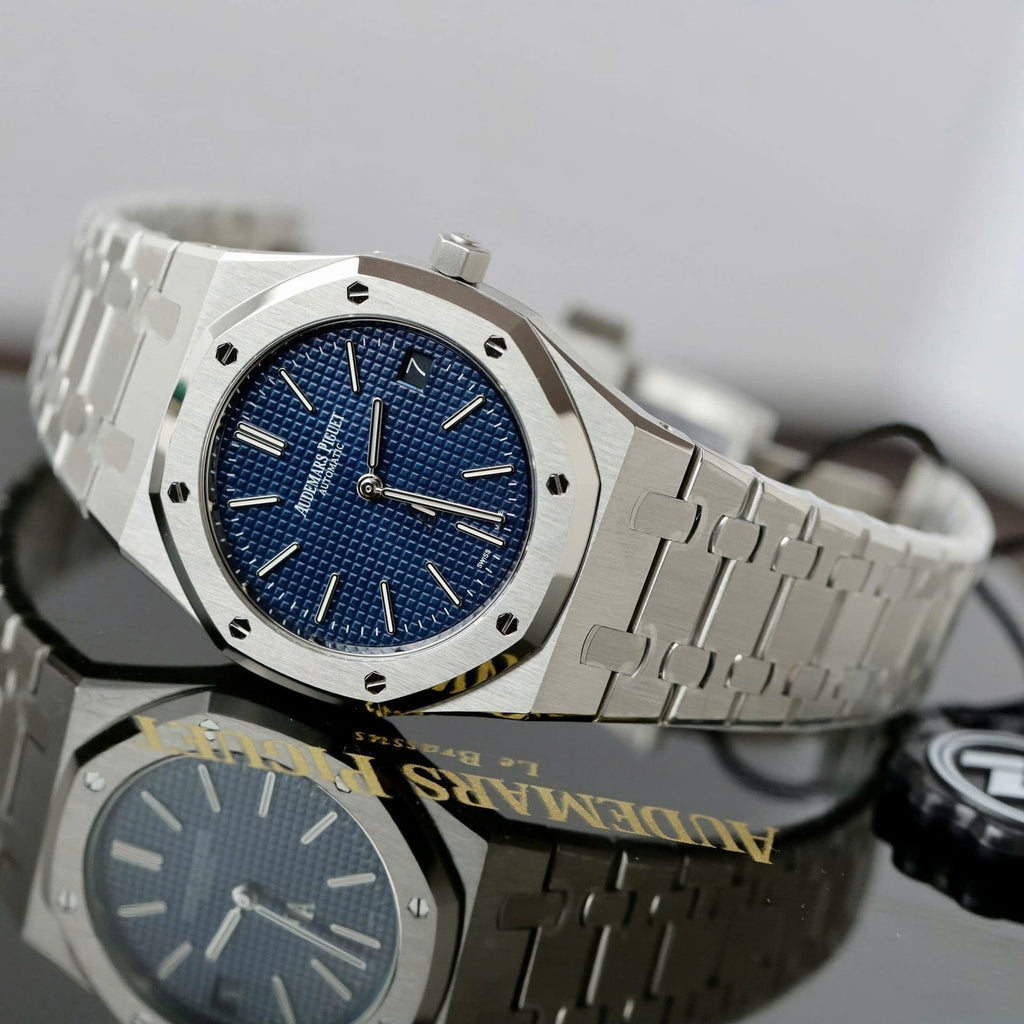 Audemars Piguet Watch Royal Oak Jumbo Extra-thin 15202 Blue Dial 39mm
