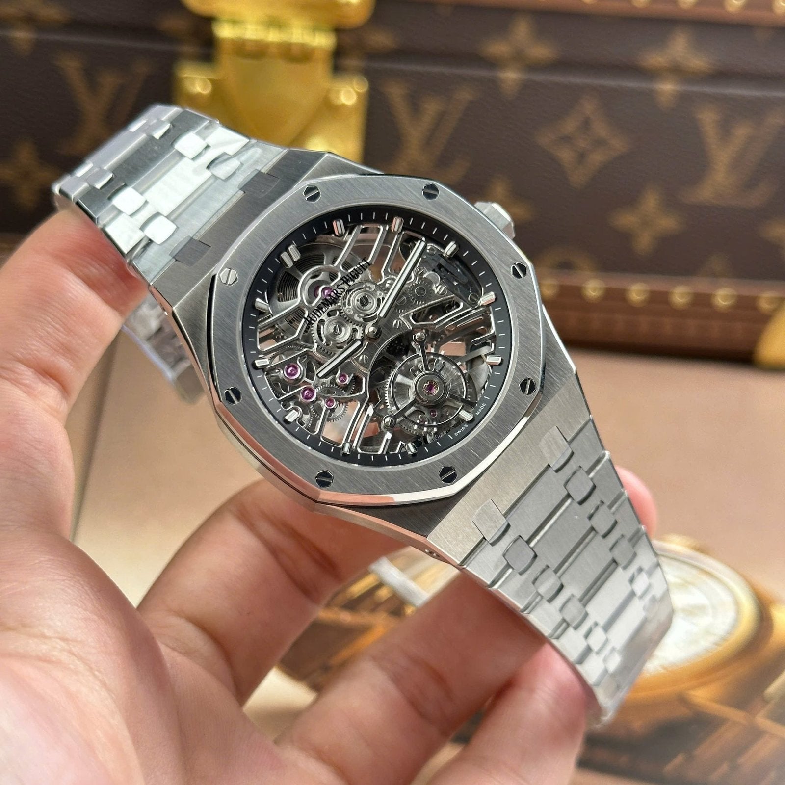 Audemars Piguet Watch Royal Oak Tourbillon 26735 Skeleton Dial Metal Wire 41mm