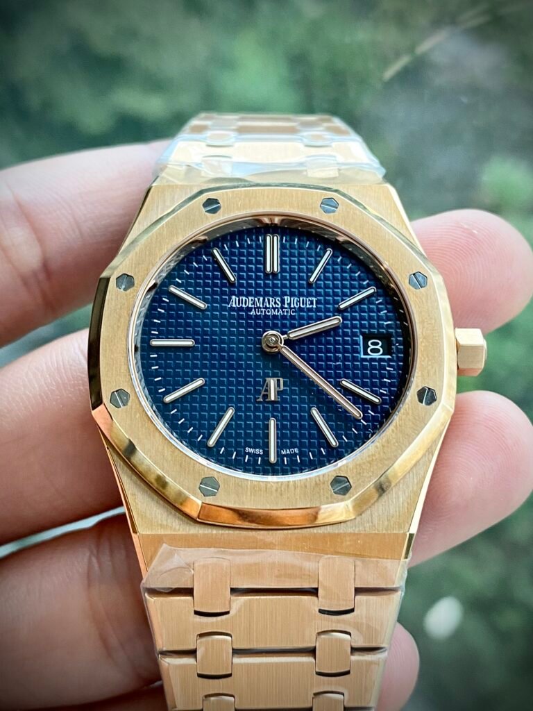 Audemars Piguet Watch Royal Oak 15202OR Jumbo Blue Dial 39mm