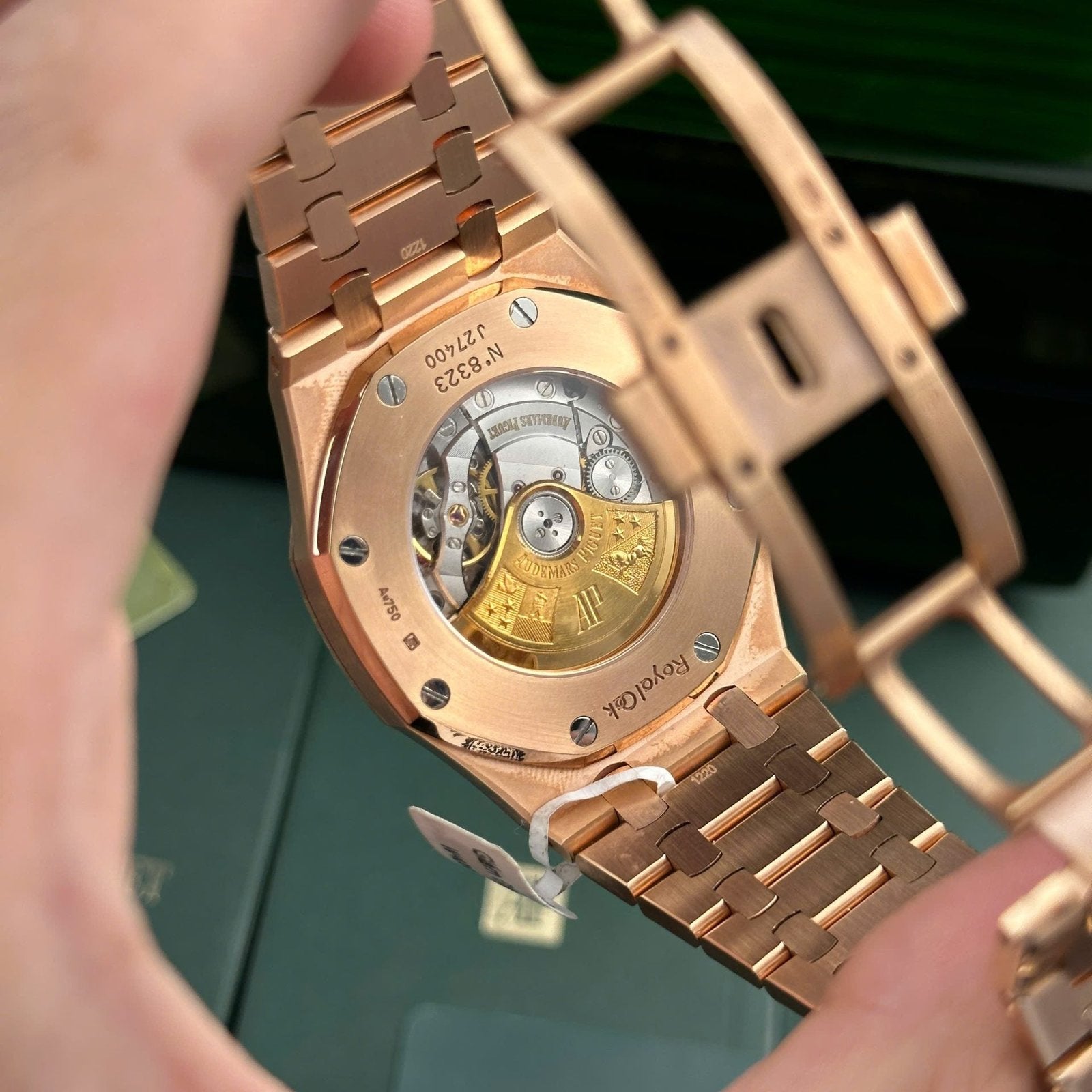 Audemars Piguet Watch Royal Oak 15400 Gold Wrapped Black Dial 41mm