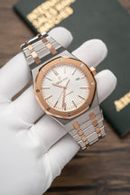 Audemars Piguet Royal Oak 15400 Demi Rose Watch 41mm