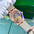 Audemars Piguet Royal Oak 15400 Rose Gold Watch White Dial 41mm
