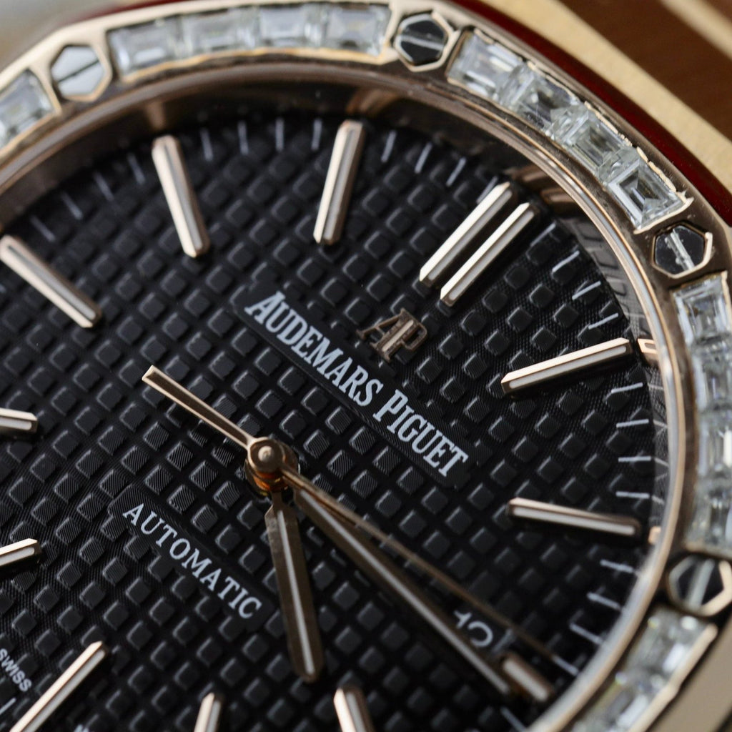 Audemars Piguet Watch Royal Oak 15400OR Moissanite Diamonds 41mm